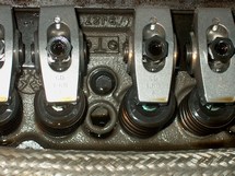 The 1.6 aluminum roller rockers on the 302.